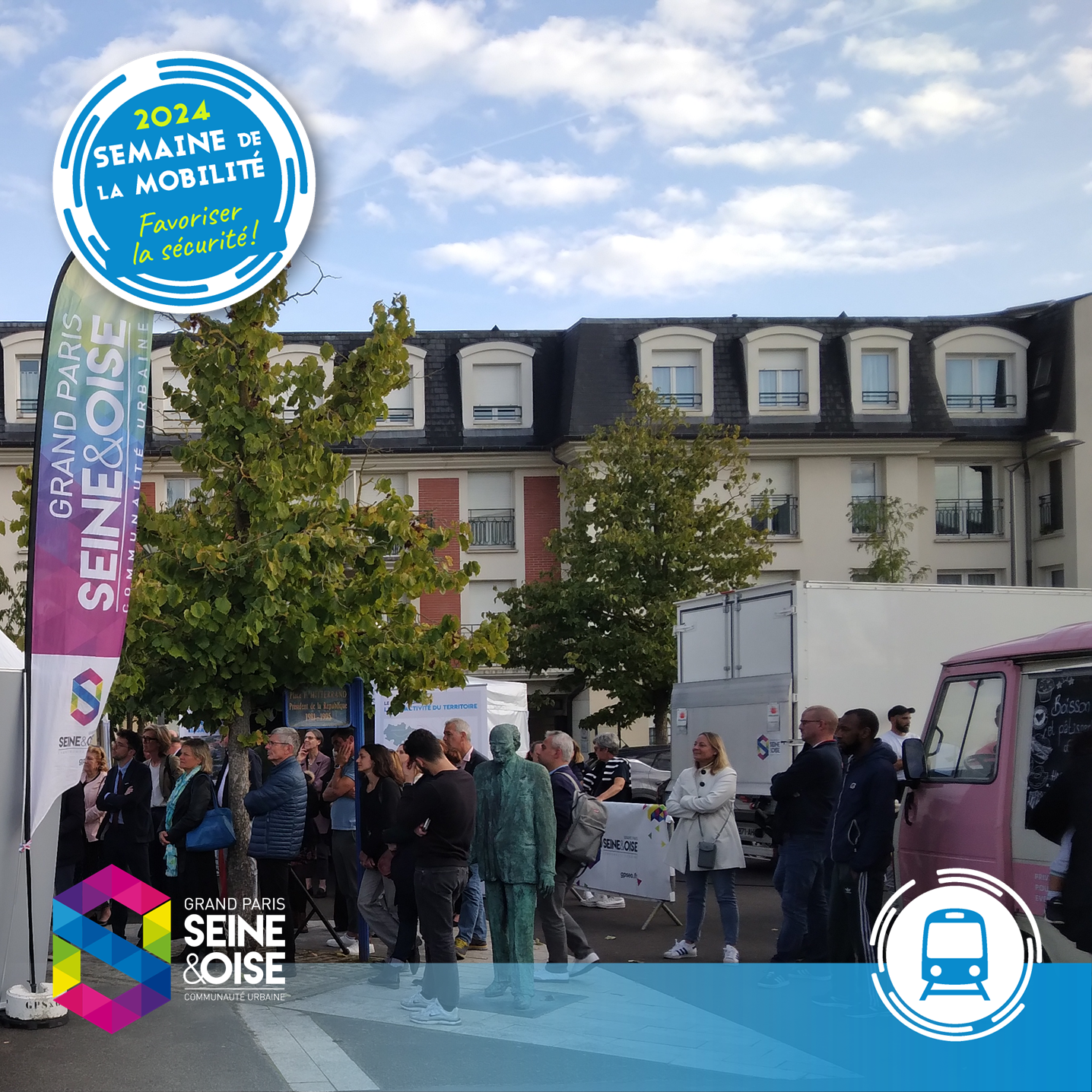 Inauguration du pôle gare Eole d'Aubergenville-Elisabethville