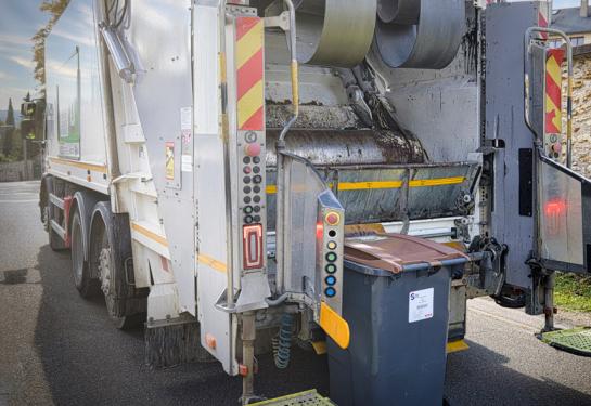 camion de collecte de déchets