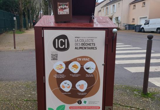 Collecte des déchets alimentaires en point d'apport volontaire