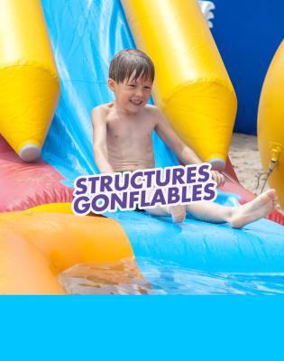 animation piscine : structures gonflables