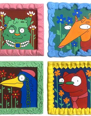 Personnages rigolos issus de l'univers de  Margaux Flavigny