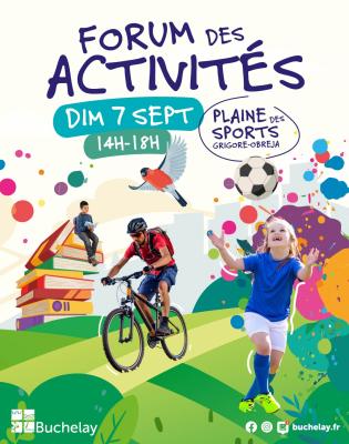 Affiche du forum des activités illustrative