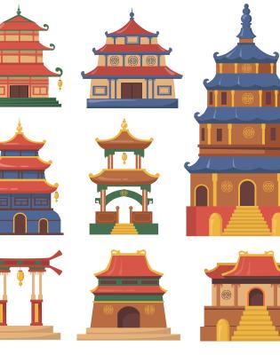 Dessins de constructions chinoises
