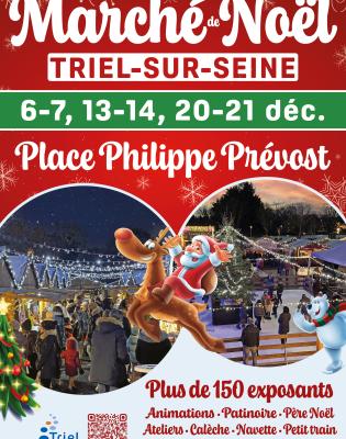 Affiche marché de Noël Triel-sur-Seine