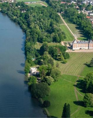 Vue aérienne de Rosny-sur-Seine