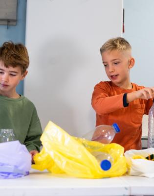 Atelier de tri des déchets pour les enfants