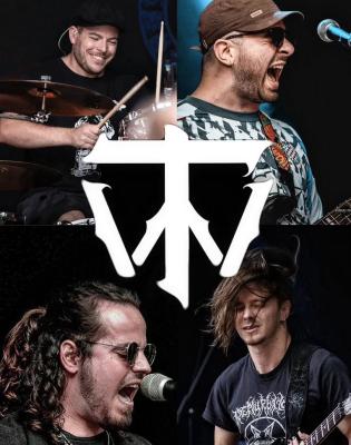 Montage des portraits des membres du groupe Tumblwudd 