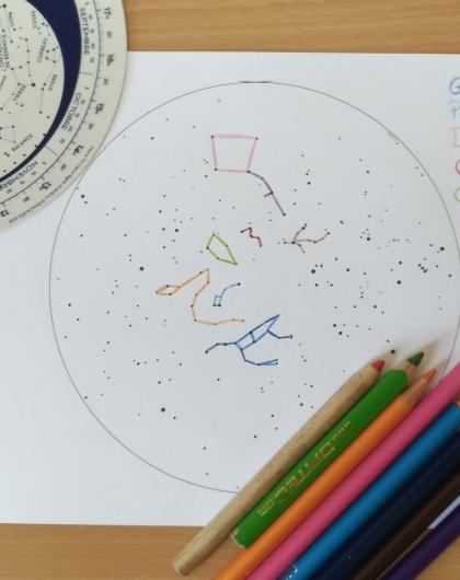 Carte du ciel - Atelier des vacances - de 6 à 12 ans