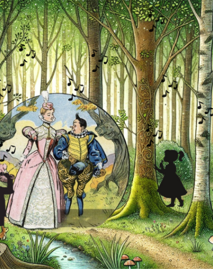 personnages du conte Riquet à la houppe