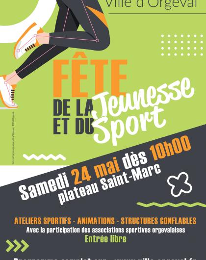Affiche de l'édition 2025 de la fête de la jeunesse et du sport à Orgeval