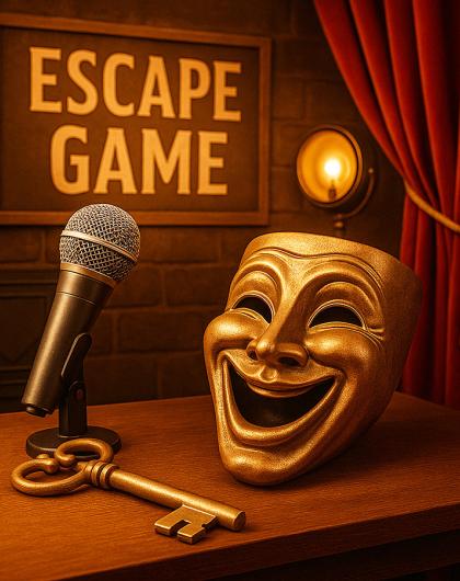 masque, micro et clef