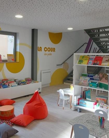 Photo de l'espace enfant de la médiathèque
