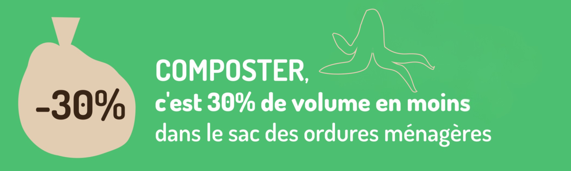COMPOSTER, c’est 30% de volume en moins dans le sac des ordures ménagères