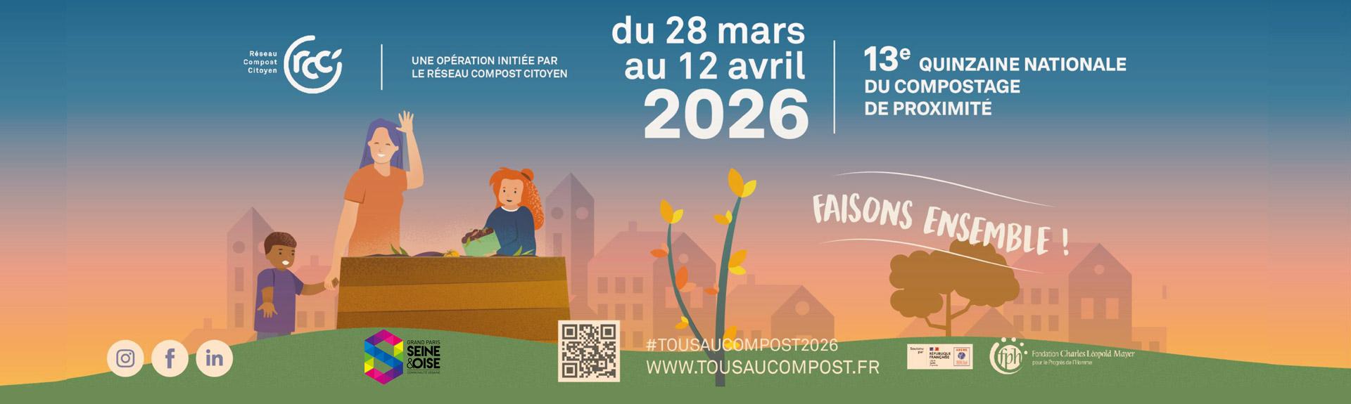 Tous au compost : du 28 mars au 12 avril 2026