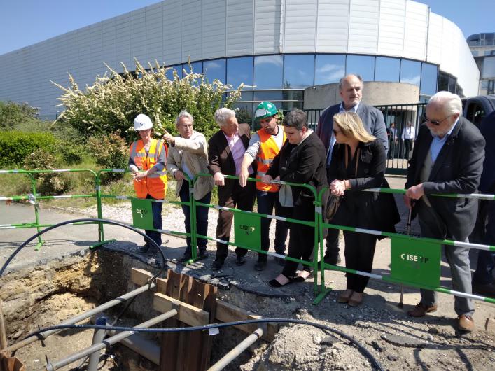 Visite chantier eau potable Poissy