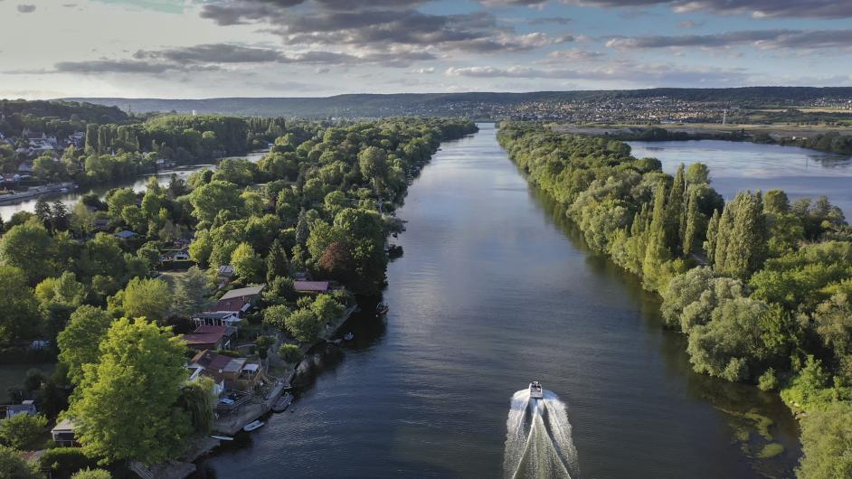 Bateau à Vilennes 