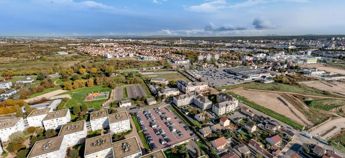 Vue aérienne de Carrières sous Poissy