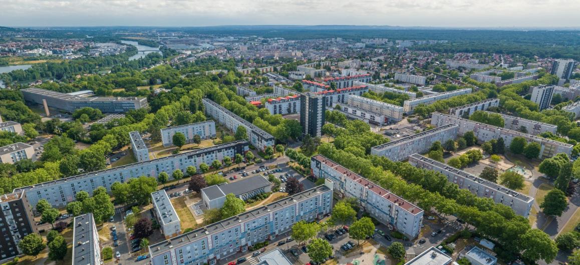 Vue générale quartier Poissy Beauregard