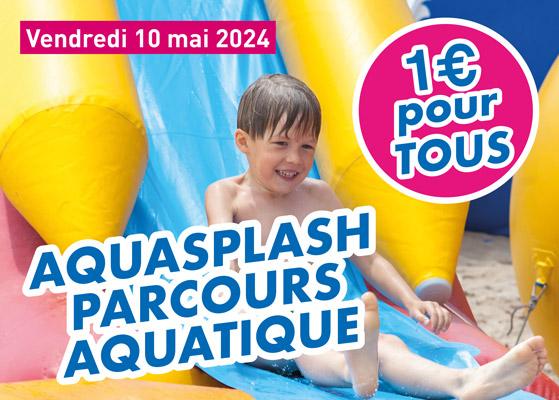 Aquasplash 2024 : animations et piscines à 1 euro