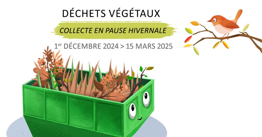 Pause hivernale de la collecte des déchets verts