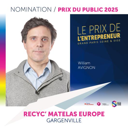 RECYC' MATELAS EUROPE - prix de l'entrepreneur  2025 - nomination vote du public