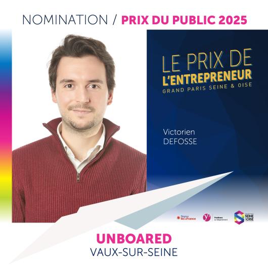 UNBOARED - prix de l'entrepreneur  2025 - nomination vote du public