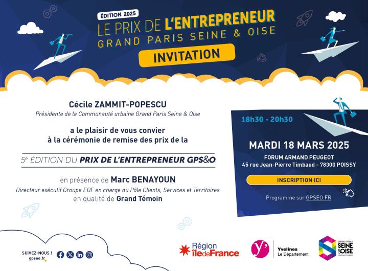 Invitation Prix de l'entrepreneur GPS&O