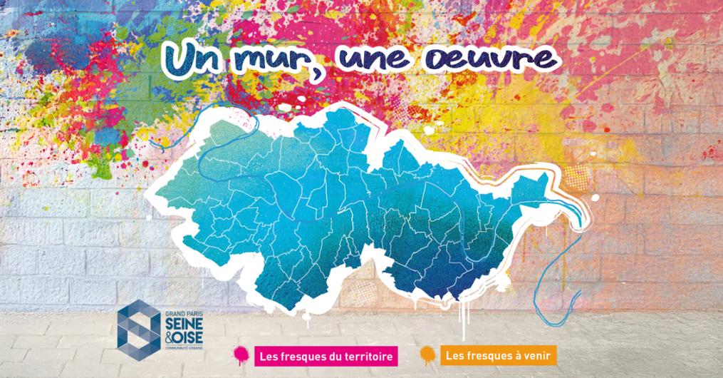 carte street-art un mur une œuvre