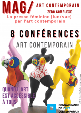 affiche générique des conférences art contemporain
