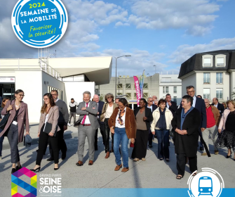 Inauguration du pôle gare Eole d'Aubergenville-Elisabethville