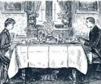Couple attablé