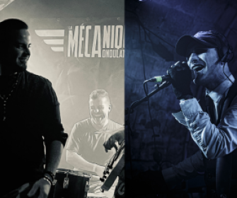 Photographie des groupes Tumblwudd (à gauche) et Kloak (à droite)