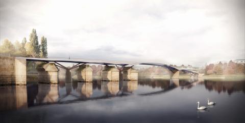 Passerelle Poissy / Carrières sous Poissy