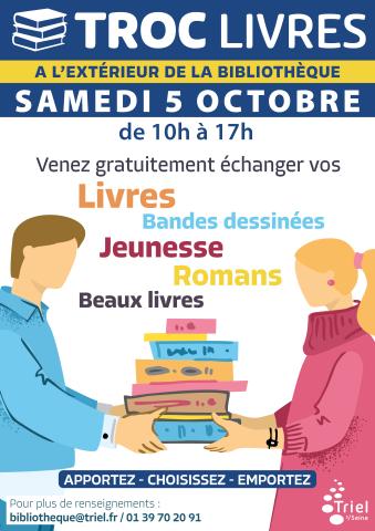 Affiche troc livres 5 oct