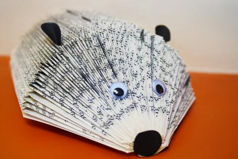 hérisson en bookart