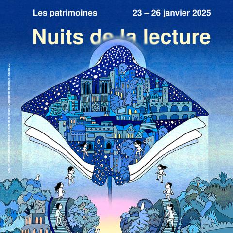 Affiche des nuits de la lecture 2025