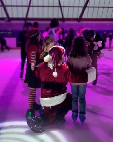 Le Père Noël à la Patinoire