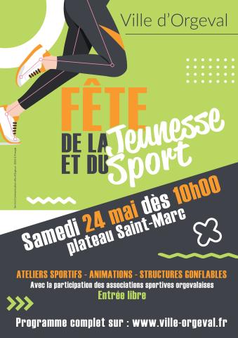 Affiche de l'édition 2025 de la fête de la jeunesse et du sport à Orgeval