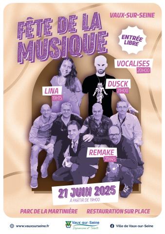 Affiche fête de la musique 2025