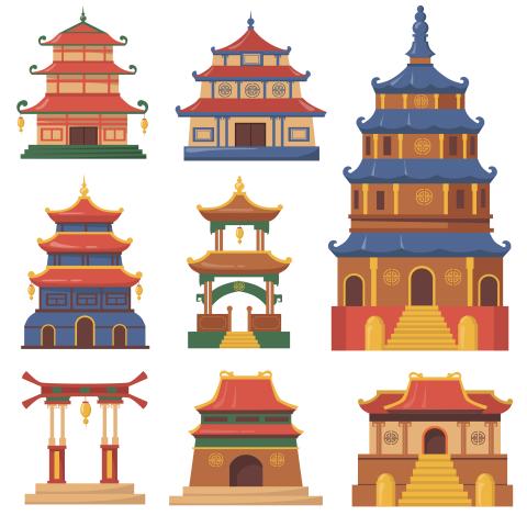 Dessins de constructions chinoises