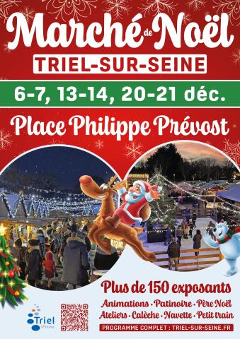 Affiche marché de Noël Triel-sur-Seine