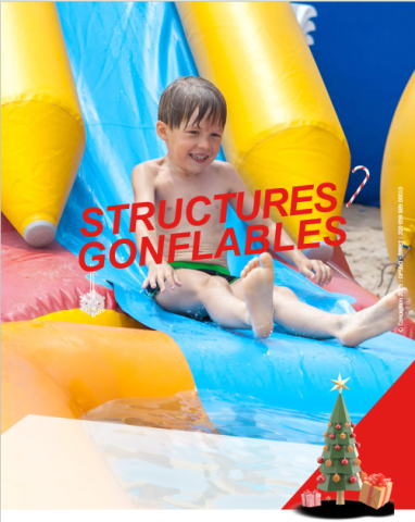 Structure gonflable Noël