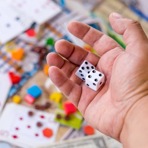 dés de jeux de société