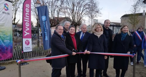 Inauguration du pôle gare Eole de Villennes-sur-Seine, 6 décembre 2023