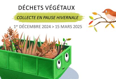 Pause hivernale de la collecte des déchets verts