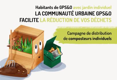 Campagne de distribution de composteurs pour logements individuels sur le territoire GPS&O