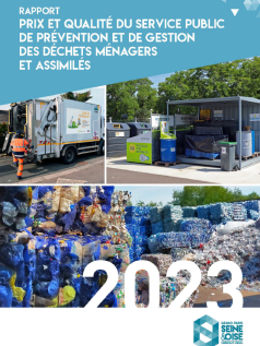 Couverture du rapport d'activités déchets 2023