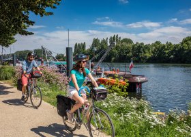 Bord de Seine à Conflans en vélo